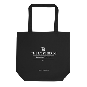 Passenger Pigeon Black Tote Bag