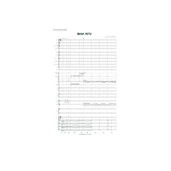 Signed Baba Yetu Conductor’s Score Reprint
